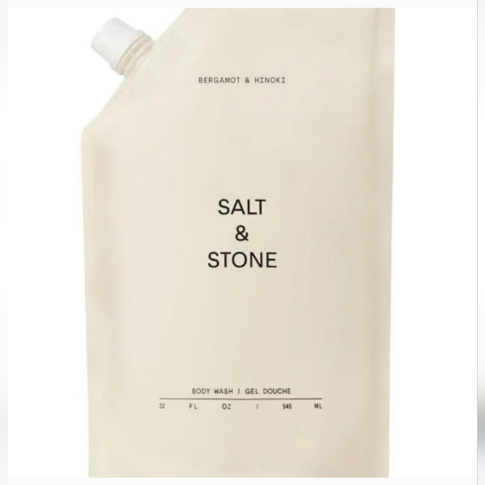 Salt & Stone Bergamot Hinoki Body Wash Pouch